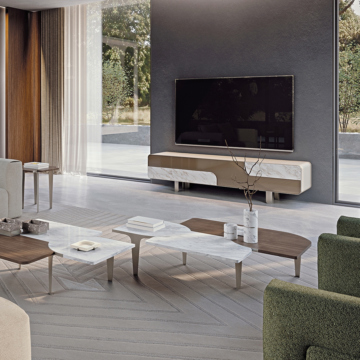 Turri Spa Журнальный столик Soul h53 от Turri Spa — в интерьере