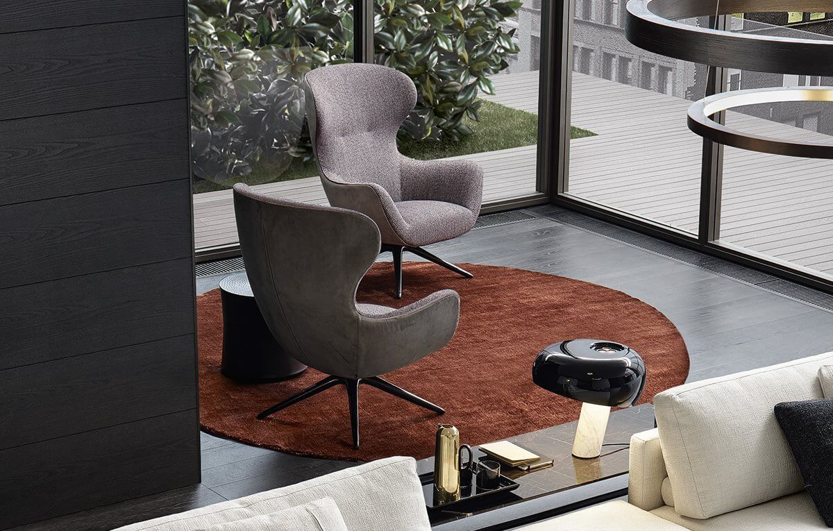 Poliform Кресло Mad Joker swivel от Poliform — в интерьере
