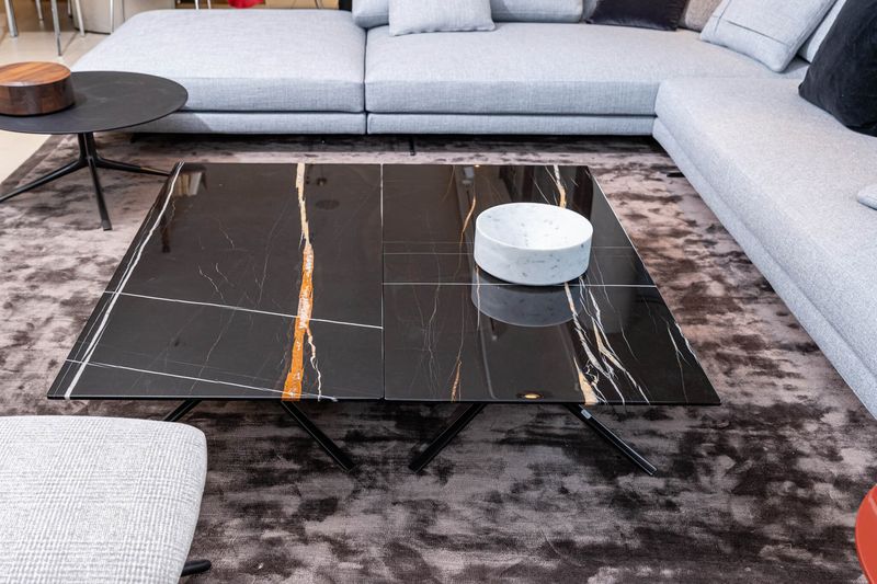 Poliform Журнальный столик Mondrian 140*70*29 Sahara Noir levigato от Poliform