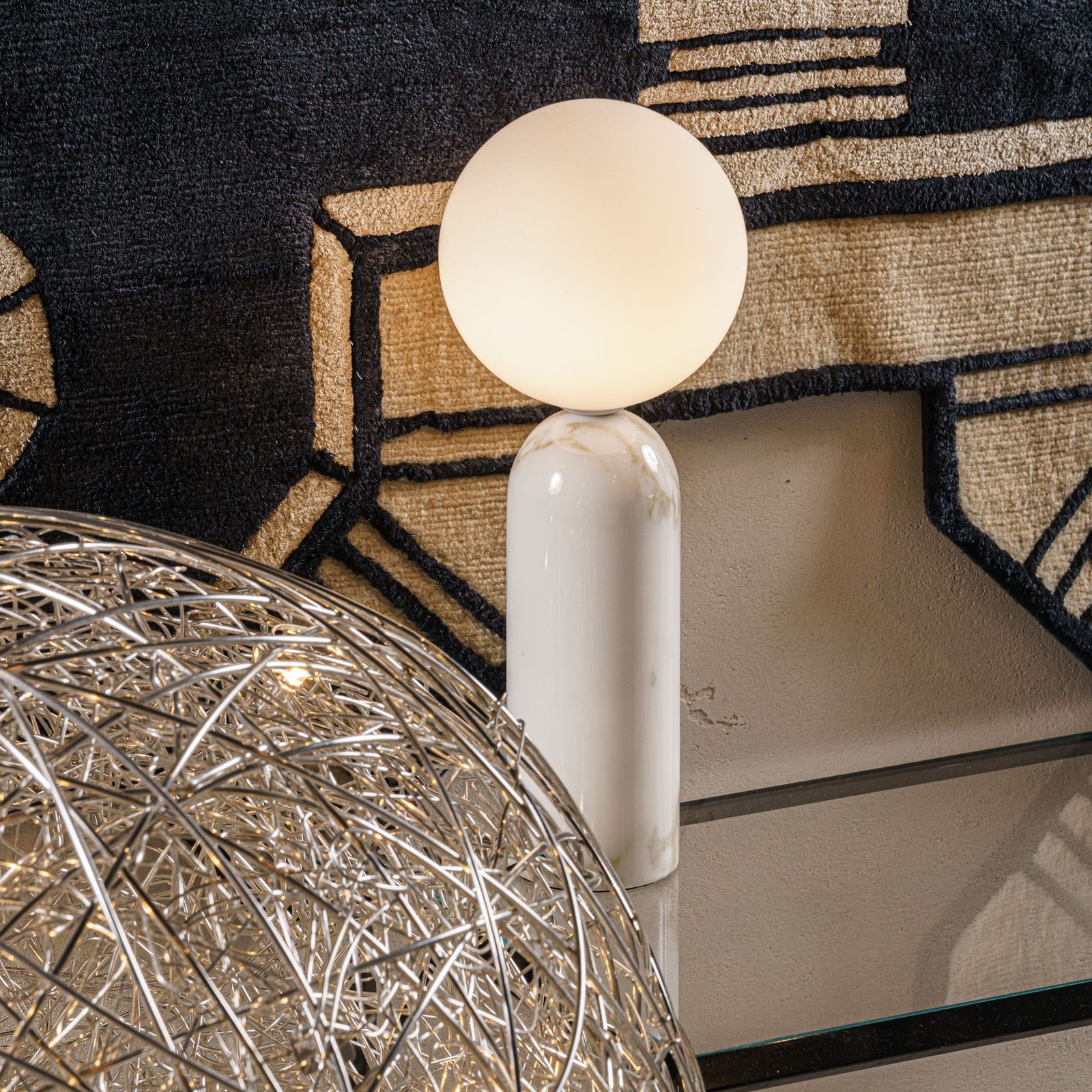 Contardi Настольная лампа Emma TA White Calacatta Marble от Contardi — в интерьере
