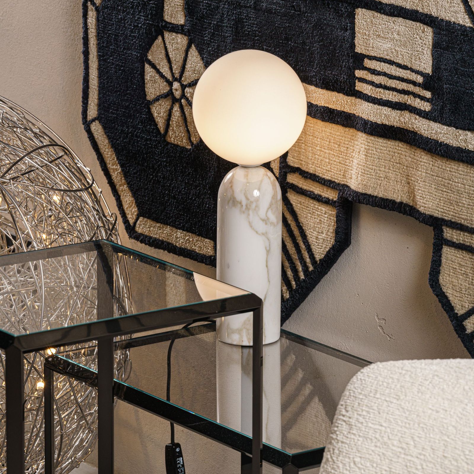 Contardi Настольная лампа Emma TA White Calacatta Marble от Contardi — в интерьере