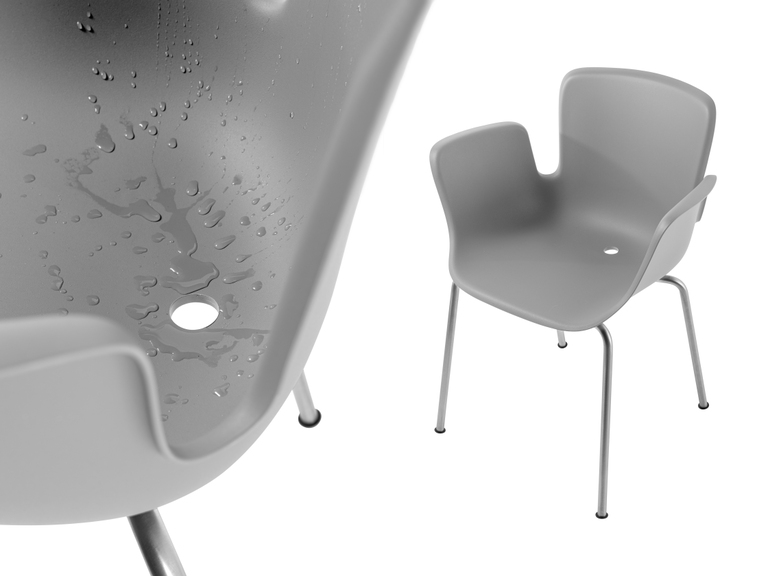 Cappellini Уличное кресло Juli Re-Plastic от Cappellini — в интерьере