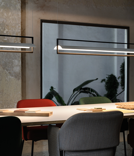Vibia Подвесной светильник Kontorno 6436/6438 от Vibia — в интерьере