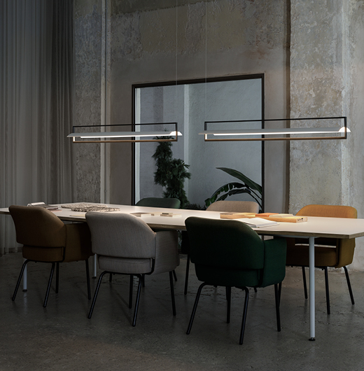 Vibia Подвесной светильник Kontorno 6436/6438 от Vibia — в интерьере