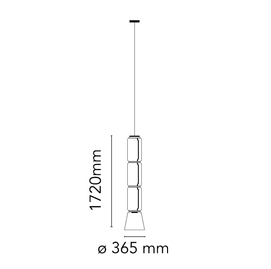 Flos Подвесной светильник Noctambule Suspension Cylinder Cone от Flos