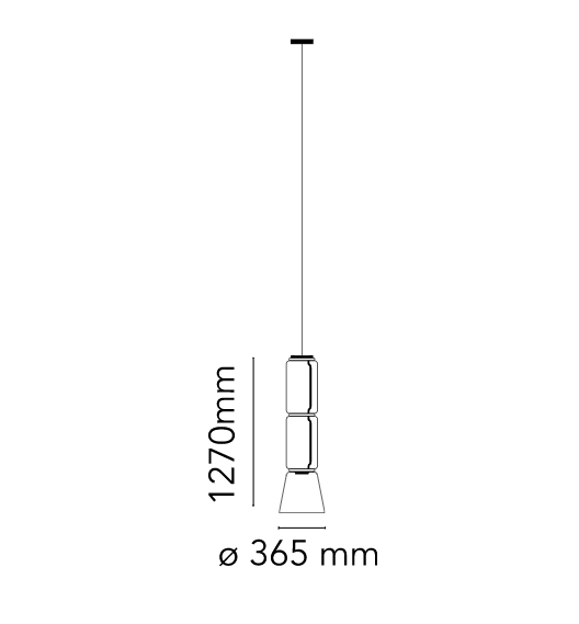 Flos Подвесной светильник Noctambule Suspension Cylinder Cone от Flos