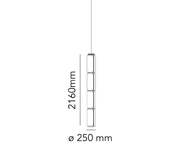 Flos Подвесной светильник Noctambule Suspension Cylinder от Flos