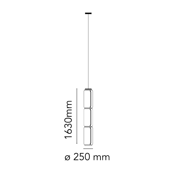 Flos Подвесной светильник Noctambule Suspension Cylinder от Flos