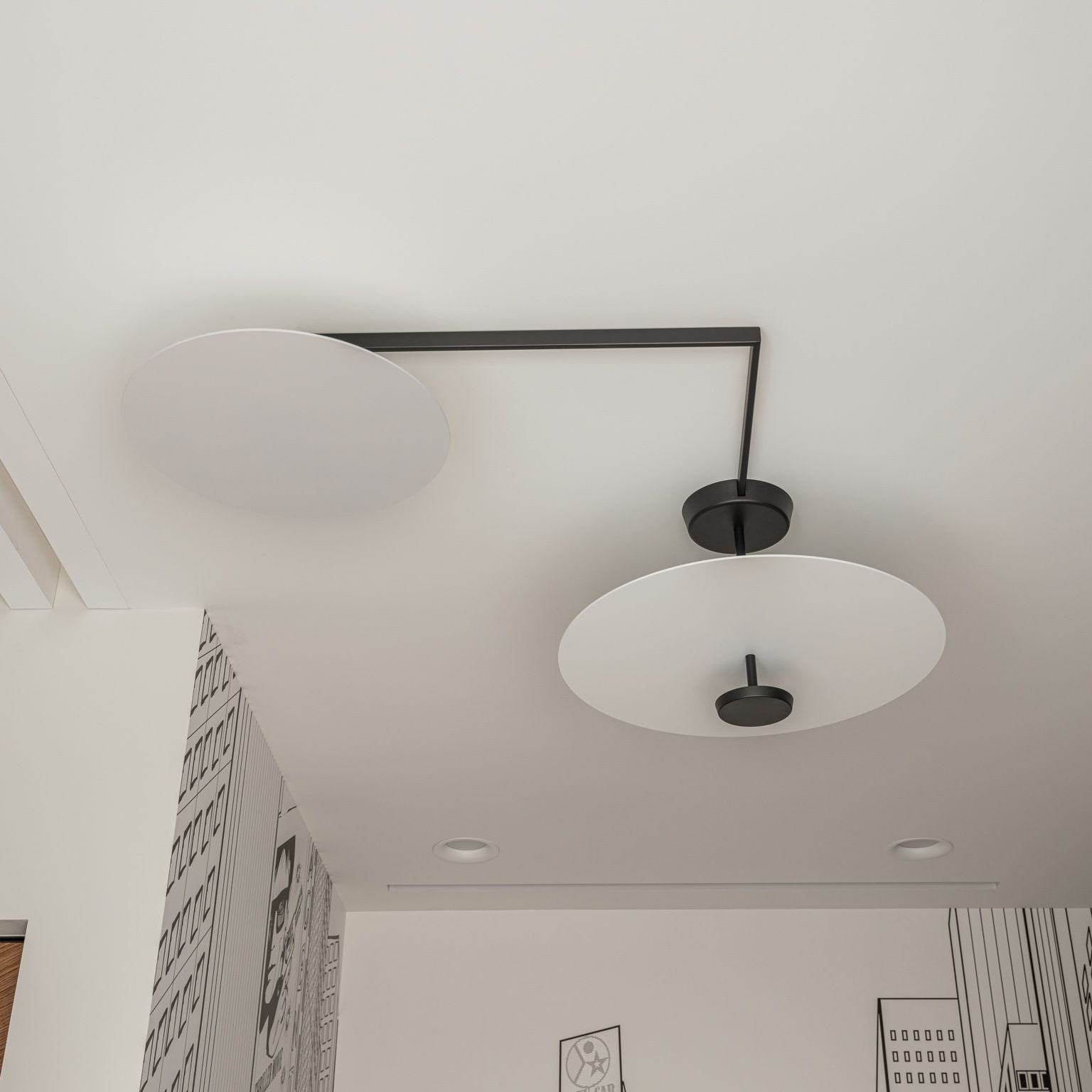 Vibia Потолочный светильник Flat 5910 от Vibia — в интерьере