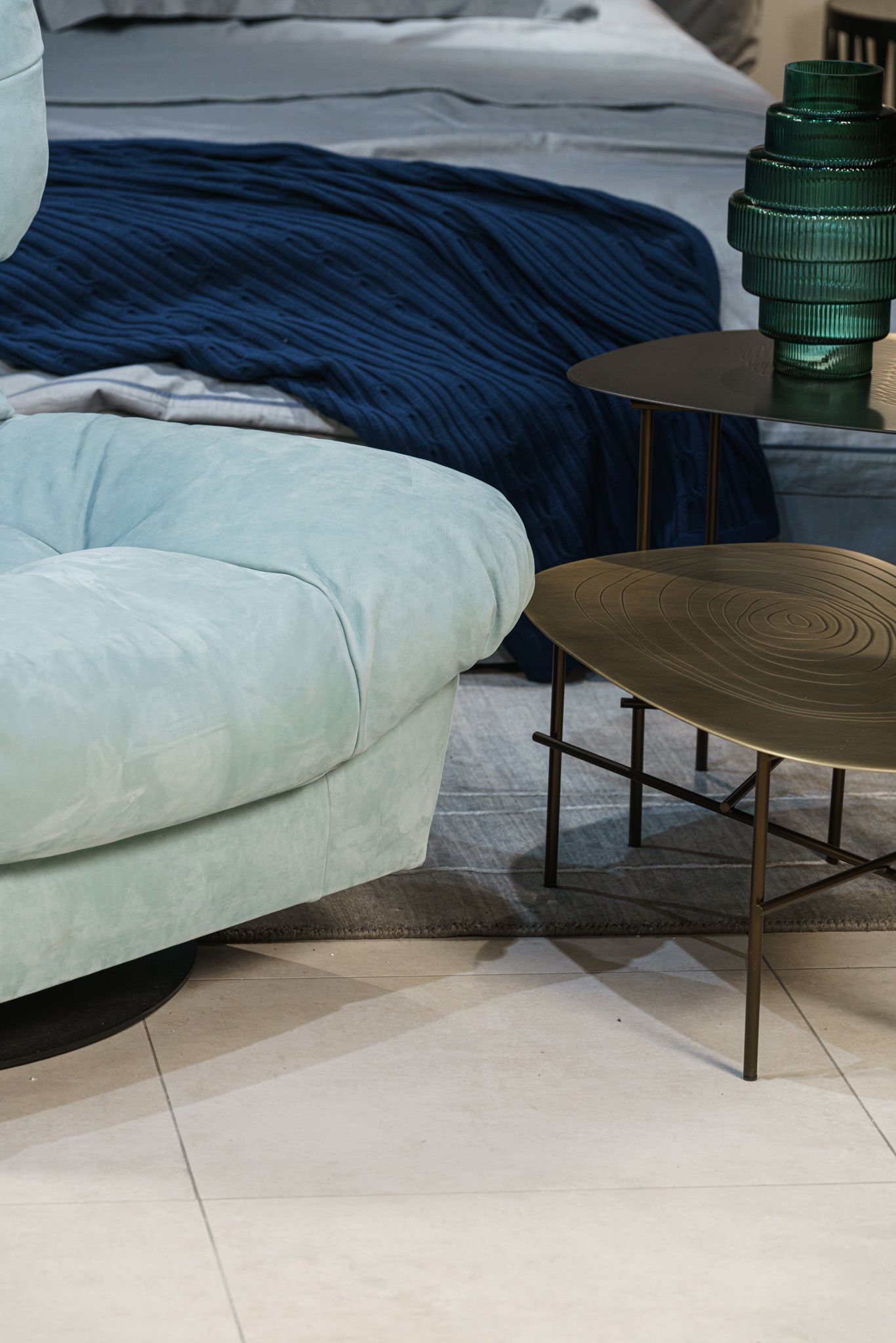 Baxter Кресло Milano Kashmir Turquoise от Baxter — в интерьере