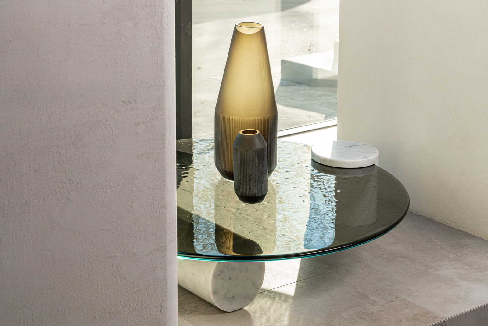 Baxter Журнальный столик Verre Bianco Giola marble от Baxter — в интерьере