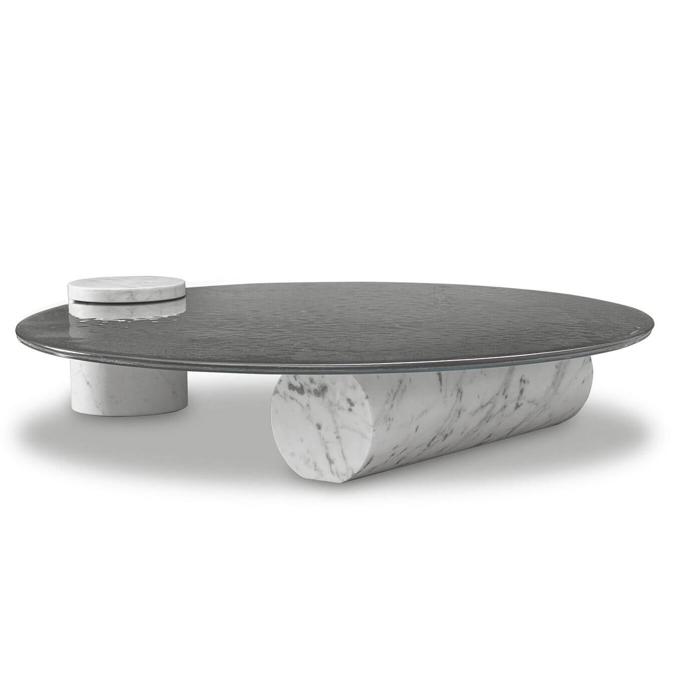 Baxter Журнальный столик Verre Bianco Giola marble от Baxter