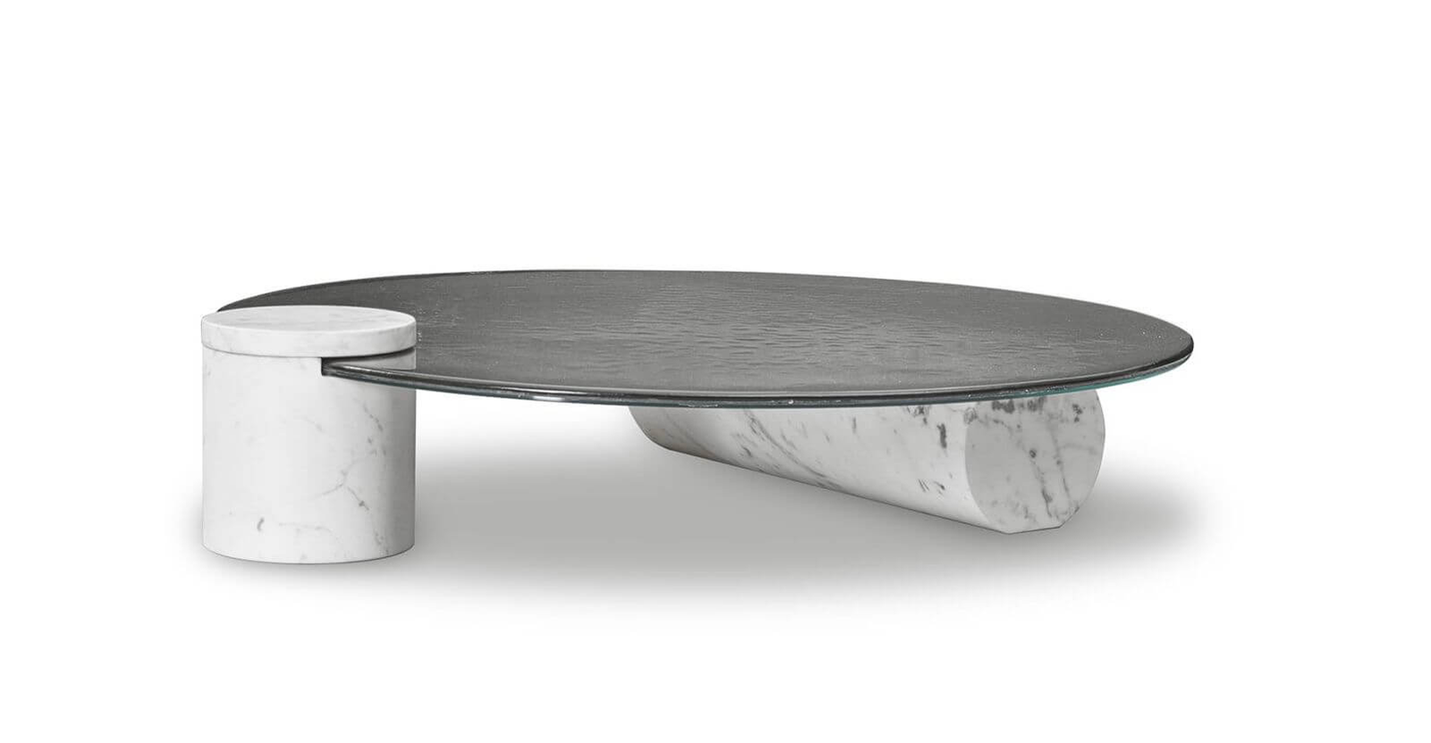 Baxter Журнальный столик Verre Bianco Giola marble от Baxter