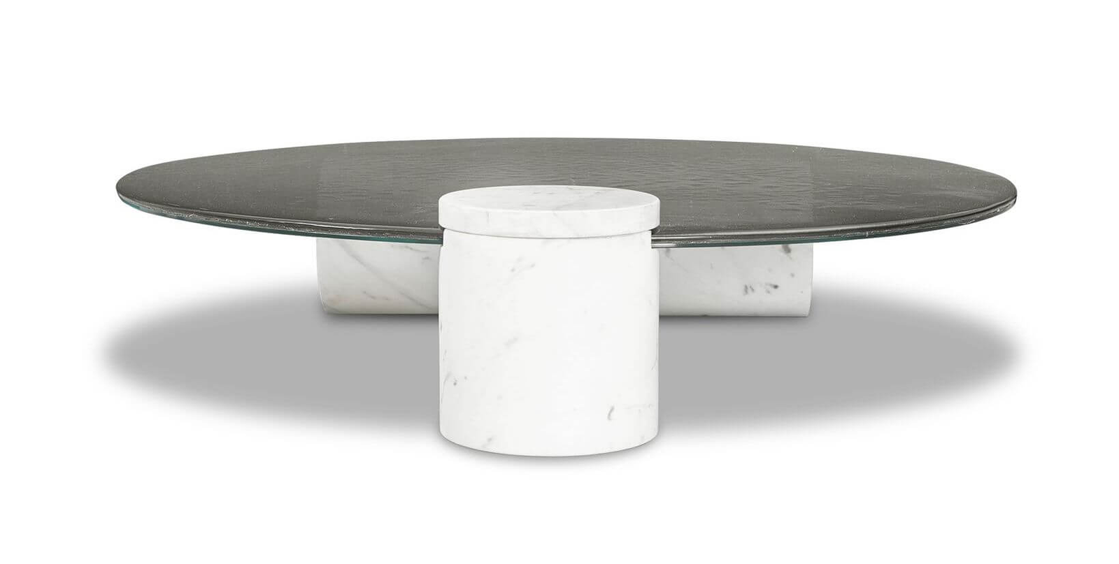Baxter Журнальный столик Verre Bianco Giola marble от Baxter