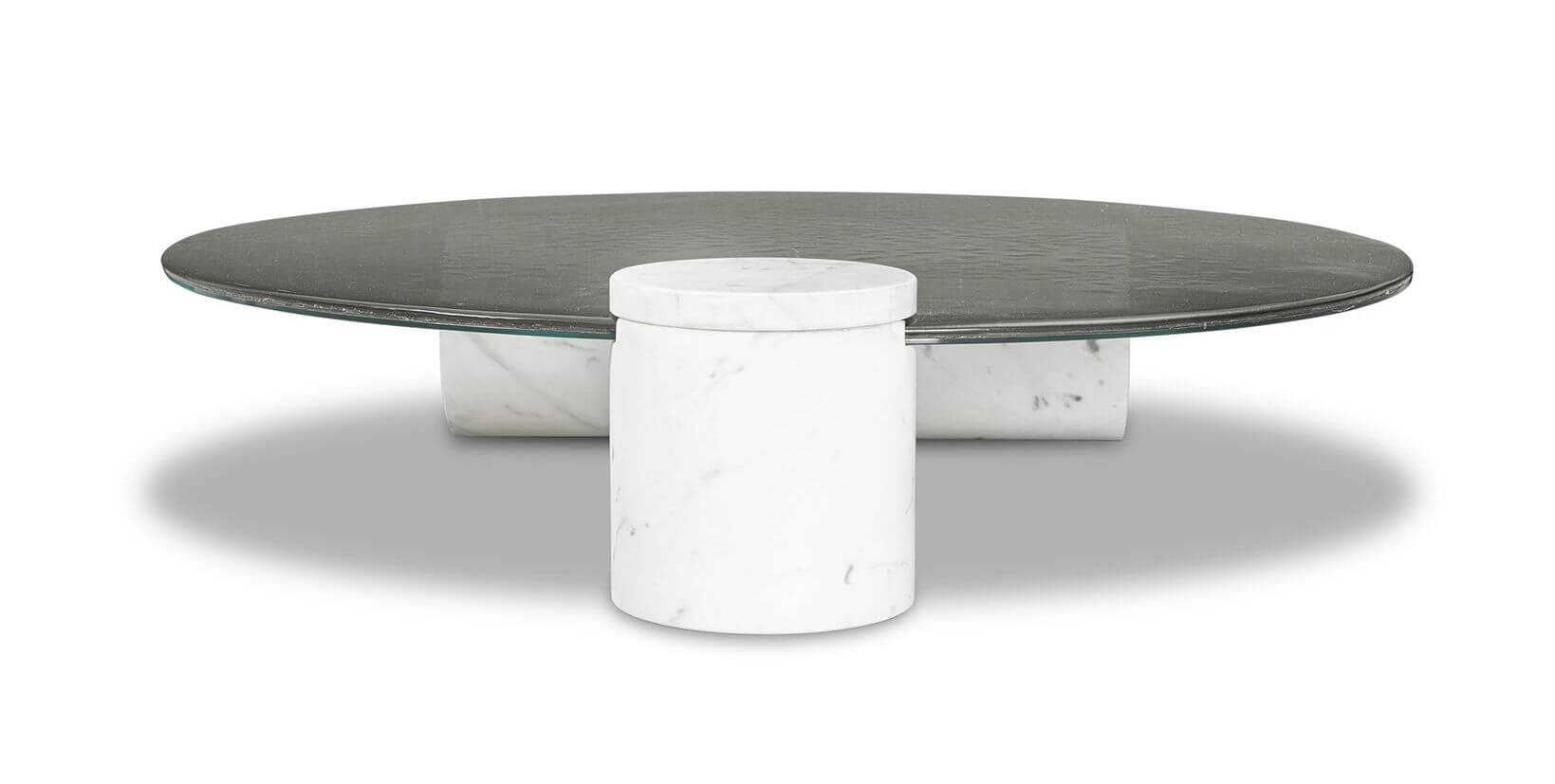 Baxter Журнальный столик Verre Bianco Giola marble от Baxter