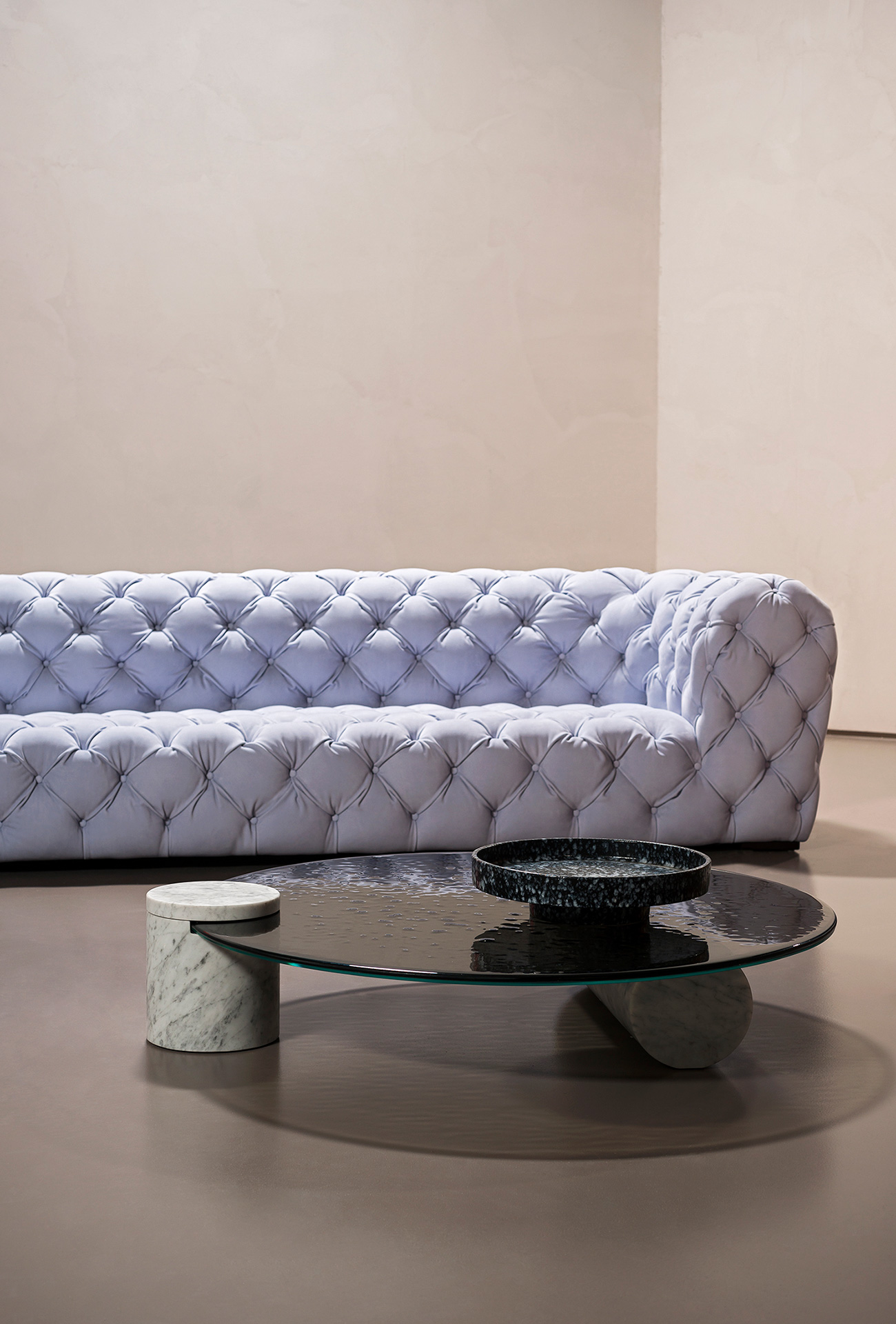 Baxter Журнальный столик Verre Bianco Giola marble от Baxter — в интерьере