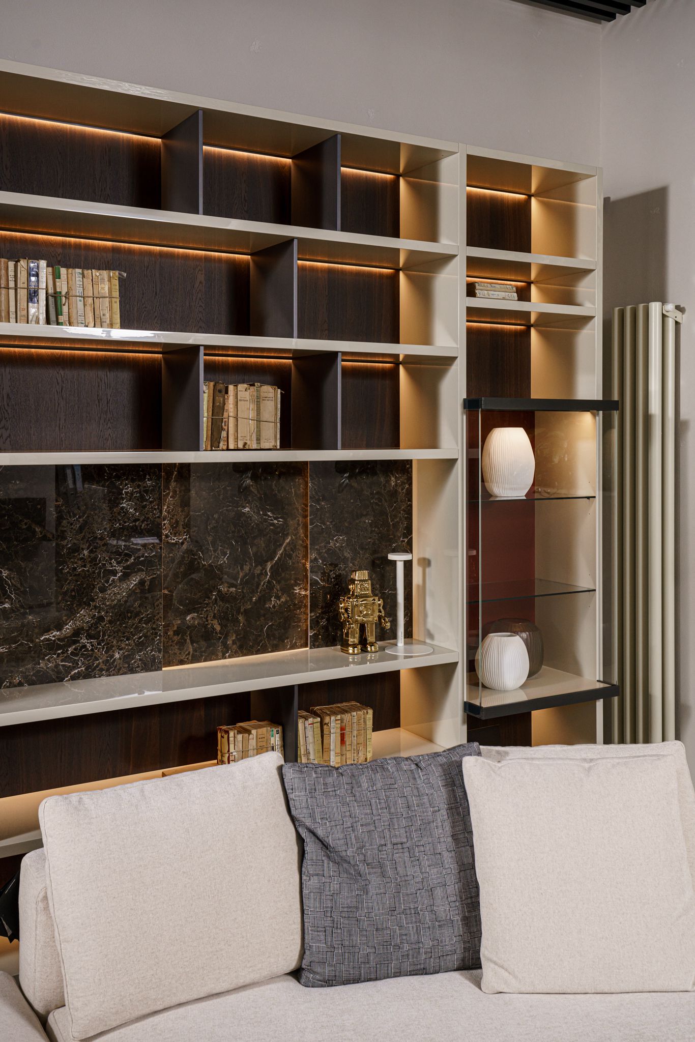 Poliform Стеллаж Wall System от Poliform — в интерьере