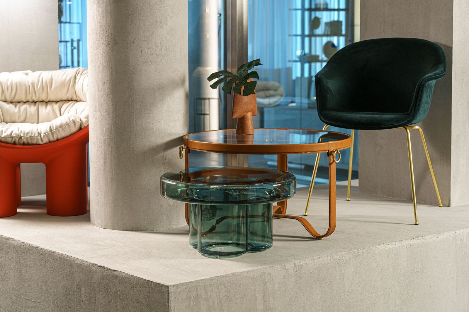 Miniforms Журнальный столик Soda Petrol Green d55 от Miniforms — в интерьере