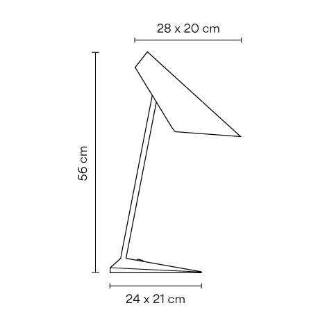 Vibia Настольная лампа I.Cono Black Grey от Vibia