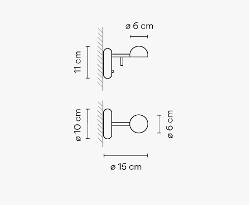 Vibia Бра Pin 1675 White от Vibia