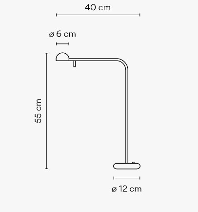 Vibia Настольная лампа Pin 1655 Black от Vibia