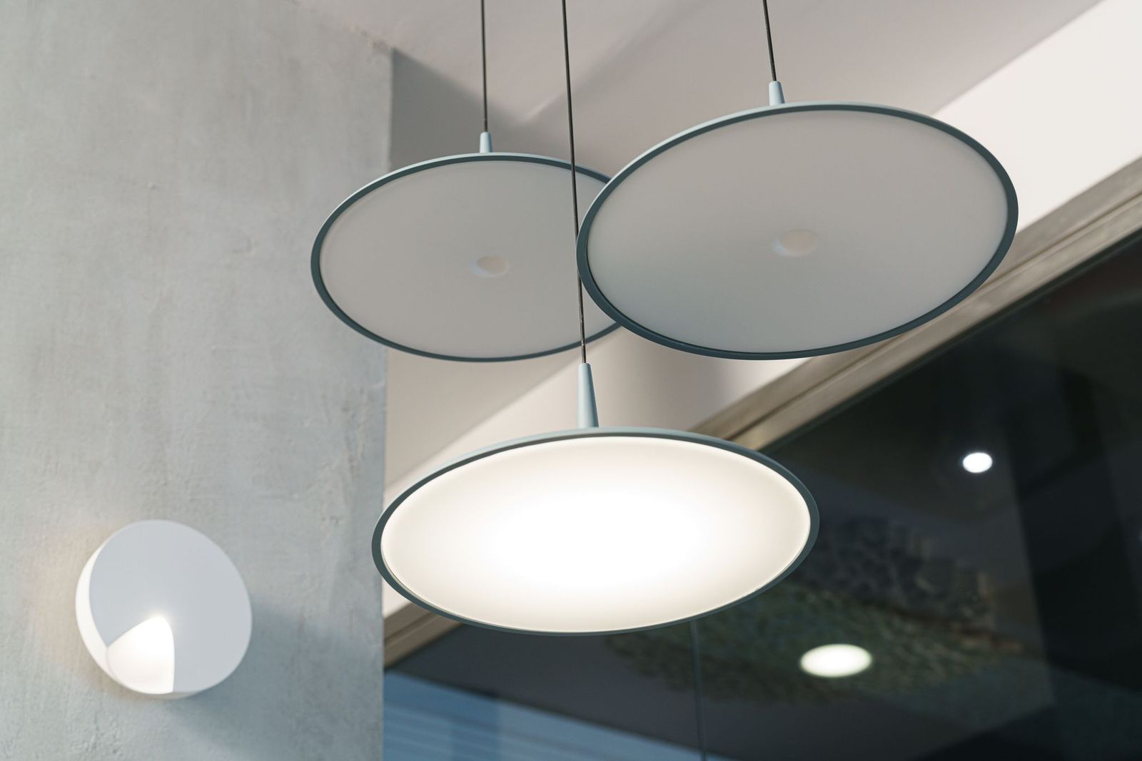 Vibia Подвесной светильник Skan 0270 Blue от Vibia — в интерьере