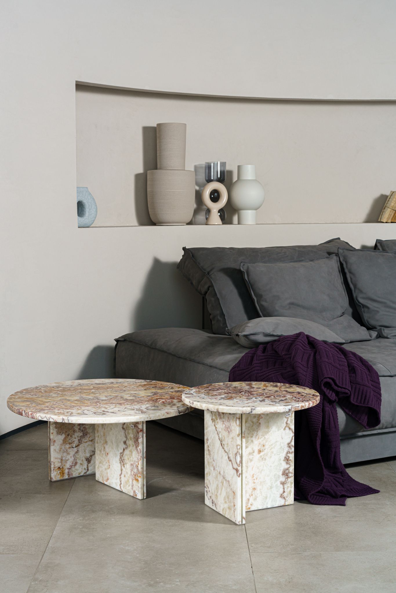 Baxter Журнальный столик Tebe Onyx Brioche 70 от Baxter — в интерьере