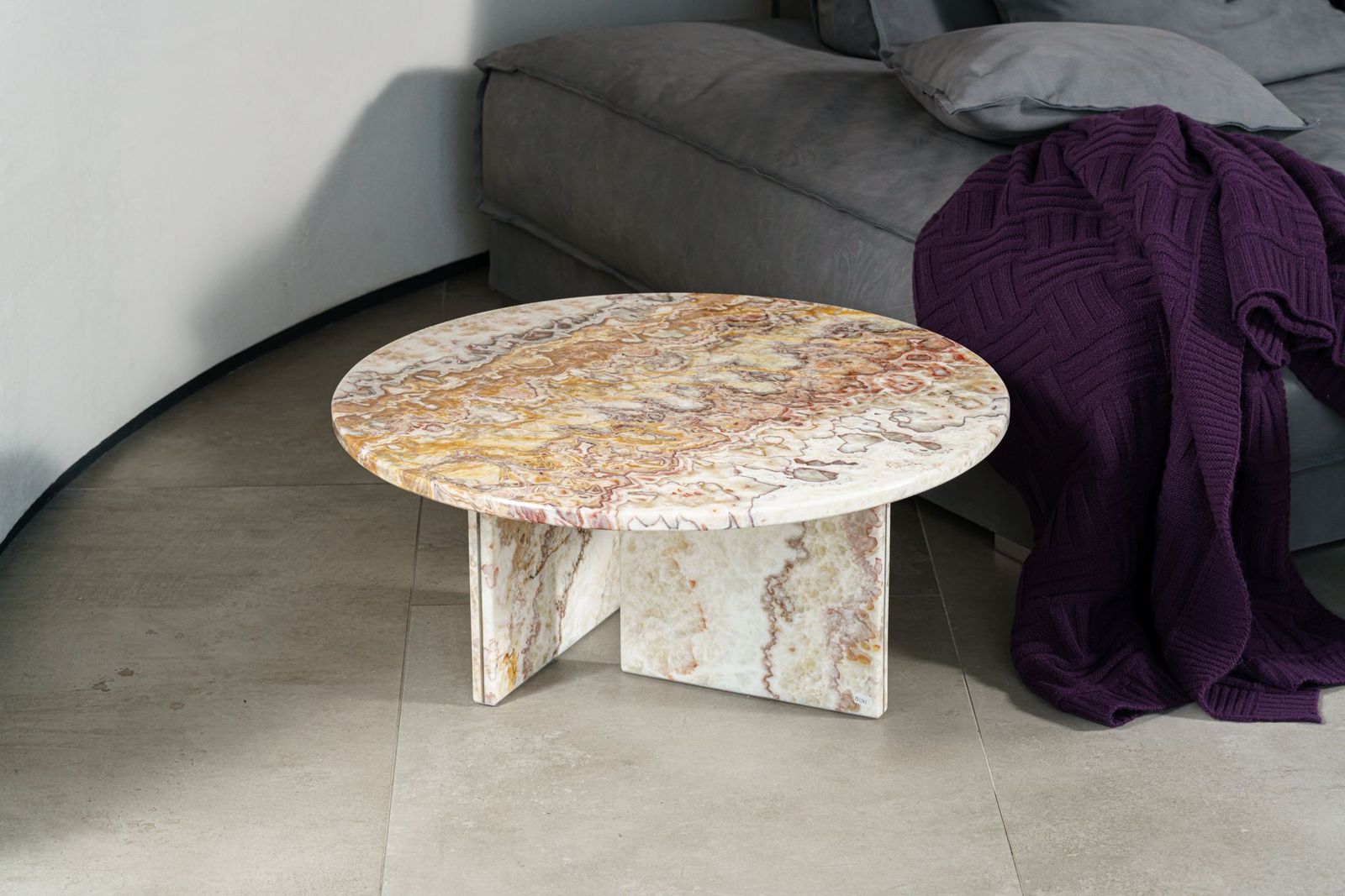 Baxter Журнальный столик Tebe Onyx Brioche 70 от Baxter — в интерьере