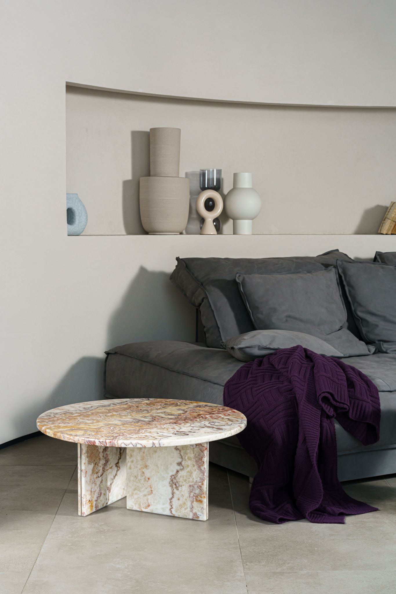 Baxter Журнальный столик Tebe Onyx Brioche 70 от Baxter — в интерьере