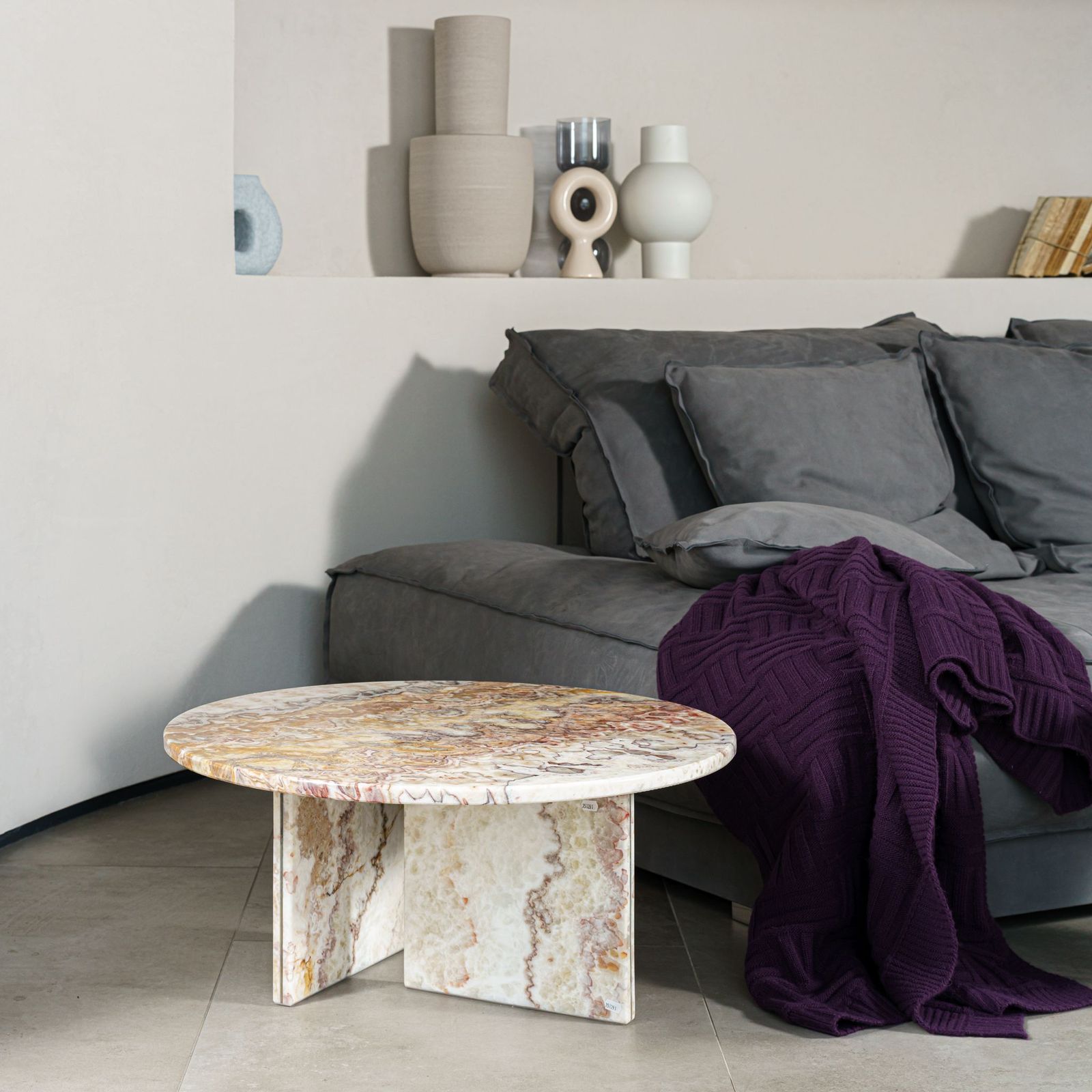 Baxter Журнальный столик Tebe Onyx Brioche 70 от Baxter — в интерьере