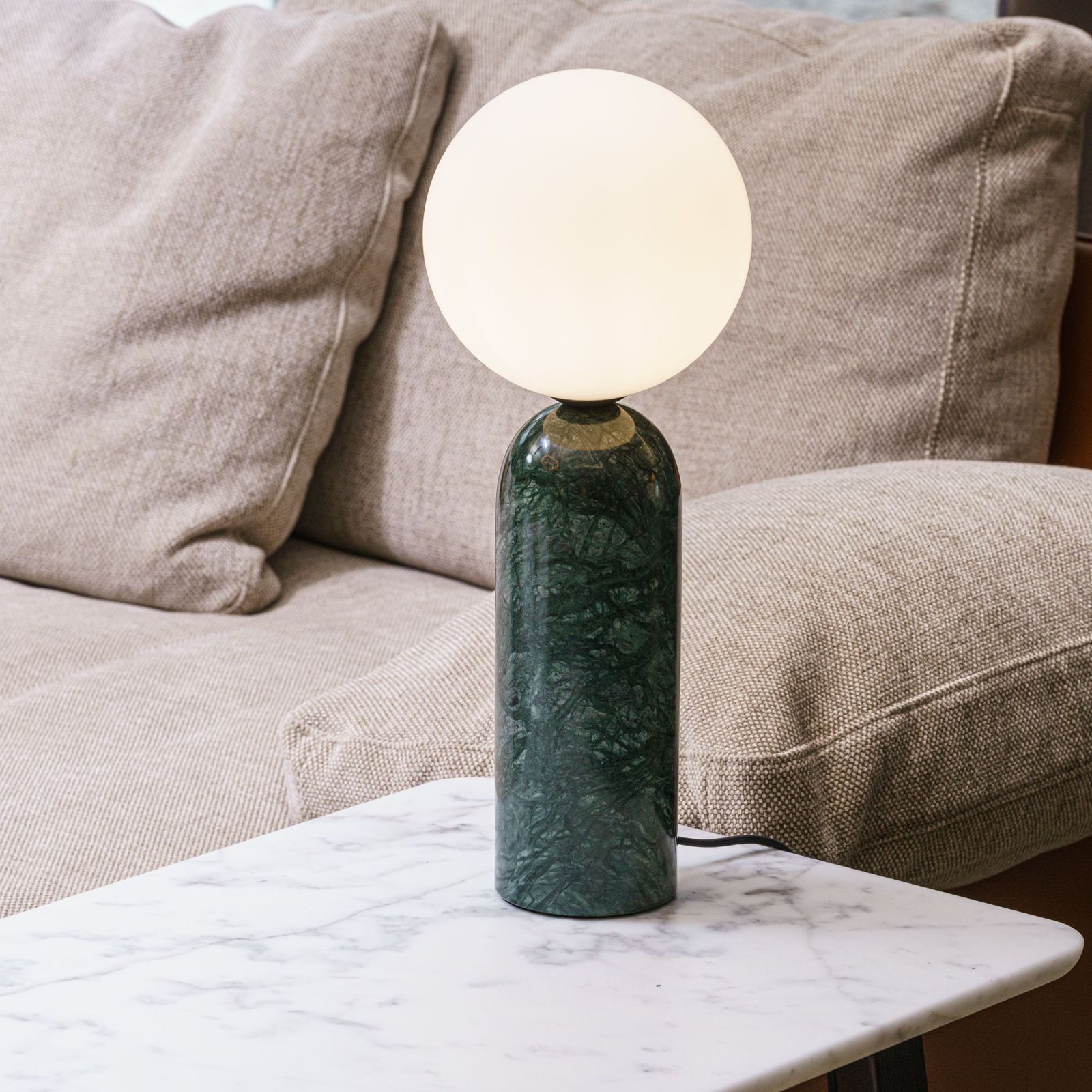 Contardi Настольная лампа Emma TA Green Guatemala Marble от Contardi — в интерьере