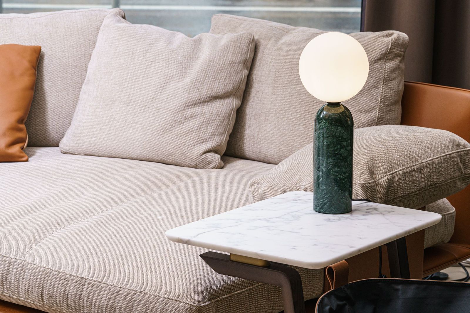 Contardi Настольная лампа Emma TA Green Guatemala Marble от Contardi — в интерьере