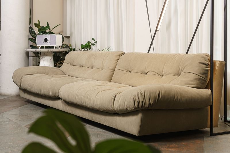Baxter Диван трехместный Milano Kashmir Mimetique от Baxter — в интерьере