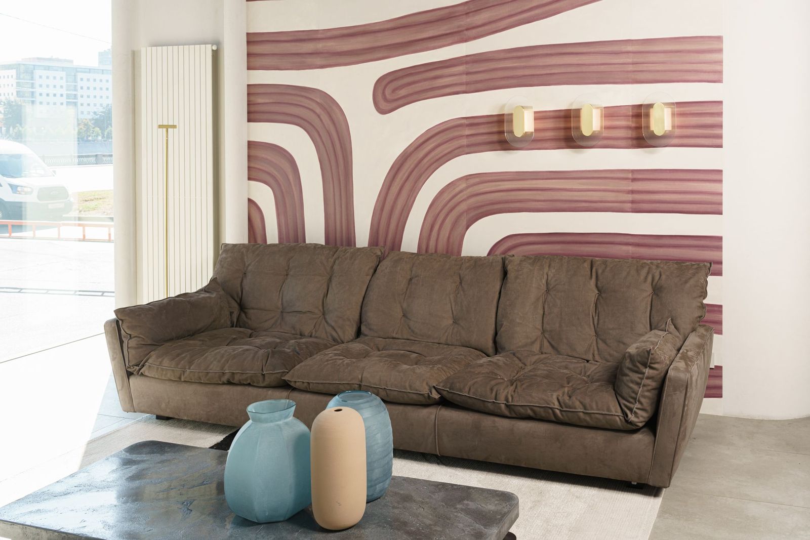 Baxter Диван трехместный Sorrento Kashmir Boue от Baxter — в интерьере