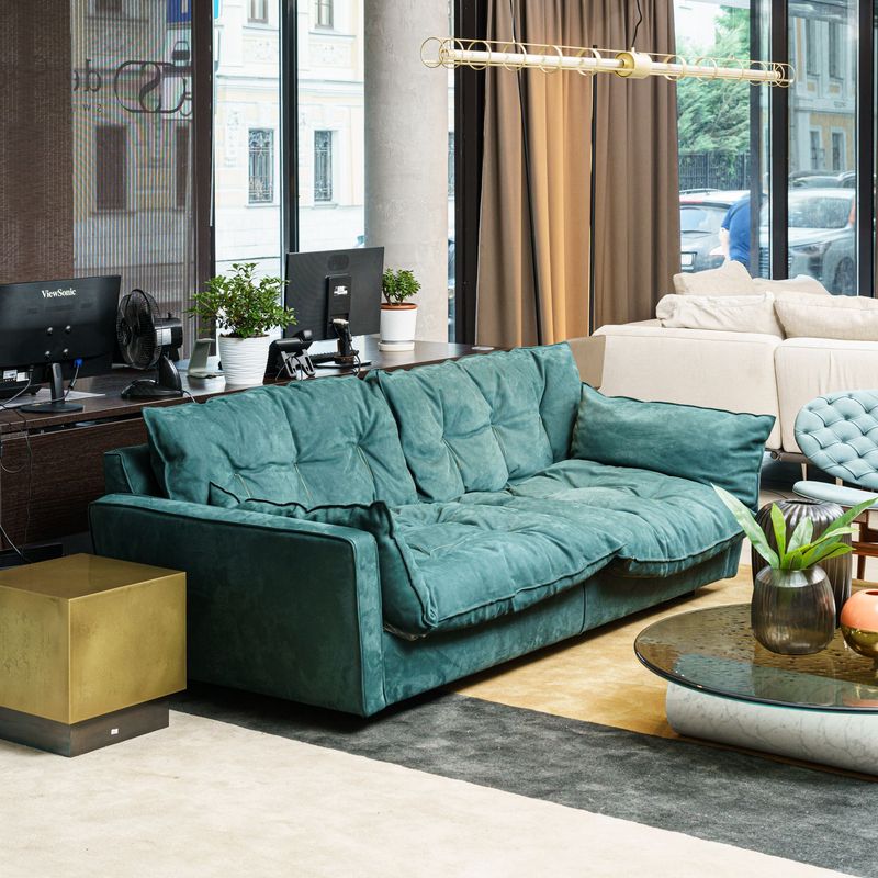 Baxter Двухместный диван Sorrento Kashmir Jade от Baxter — в интерьере