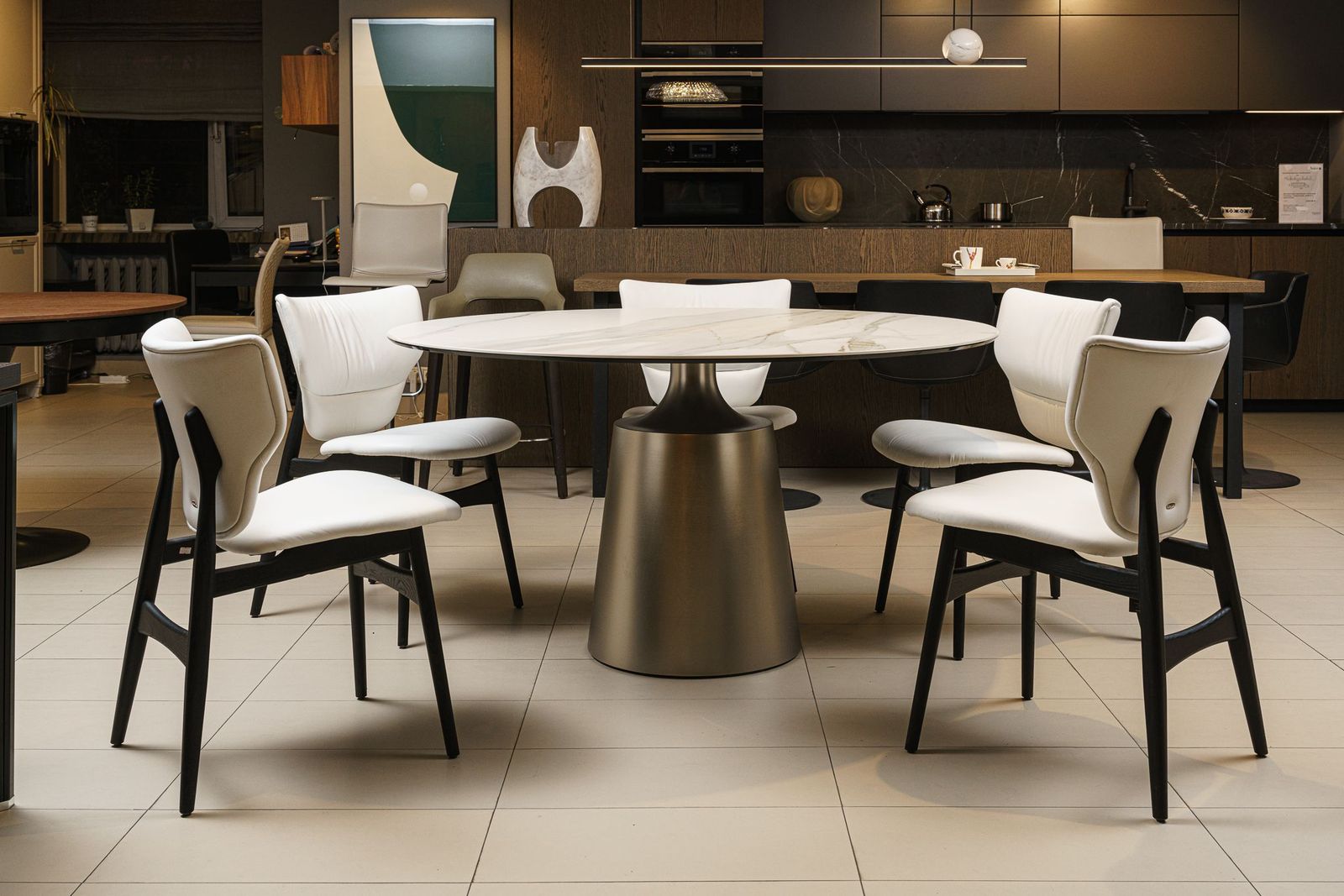 Cattelan Italia Стол Yoda Keramik Round KM05 Golden от Cattelan Italia — в интерьере