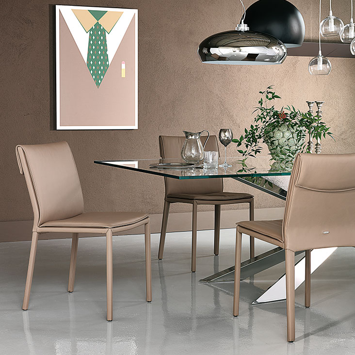 Cattelan Italia Стул без подлокотников Isabel h87 pelle 948 LINO от Cattelan Italia — в интерьере