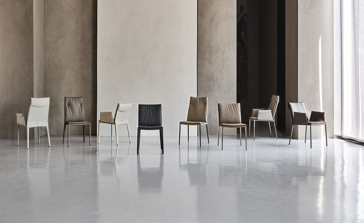 Cattelan Italia Стул без подлокотников Isabel h87 pelle 948 LINO от Cattelan Italia — в интерьере