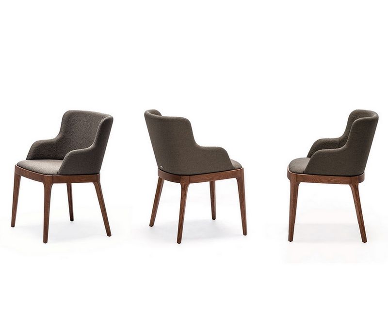 Cattelan Italia Стул Magda B noce Canaletto / tessuto B222 от Cattelan Italia