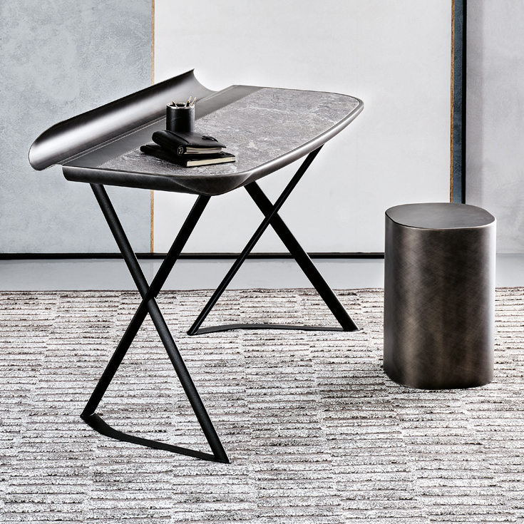 Cattelan Italia Письменный стол Cocoon Keramik KM13 Arenal / brushed grey от Cattelan Italia — в интерьере