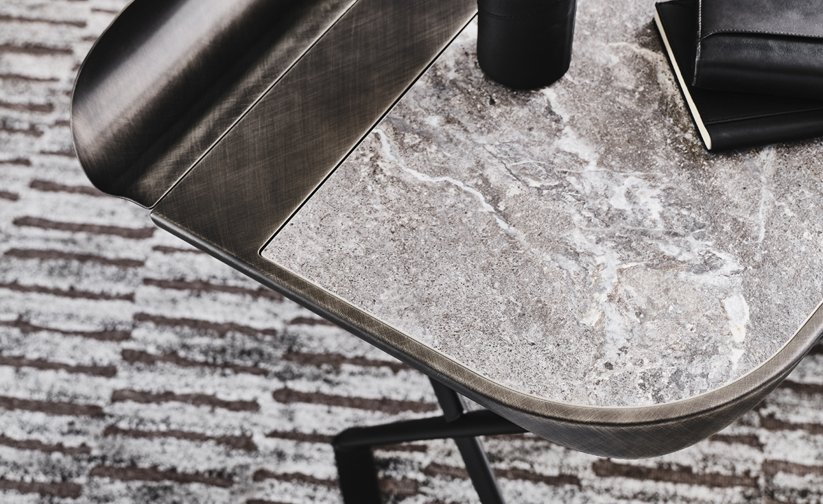 Cattelan Italia Письменный стол Cocoon Keramik KM13 Arenal / brushed grey от Cattelan Italia — в интерьере