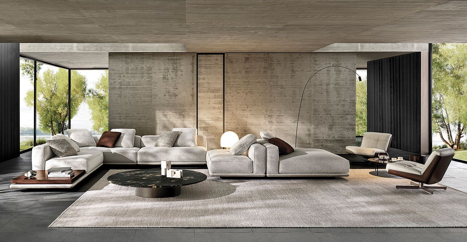 Minotti Диван Horizonte от Minotti — в интерьере