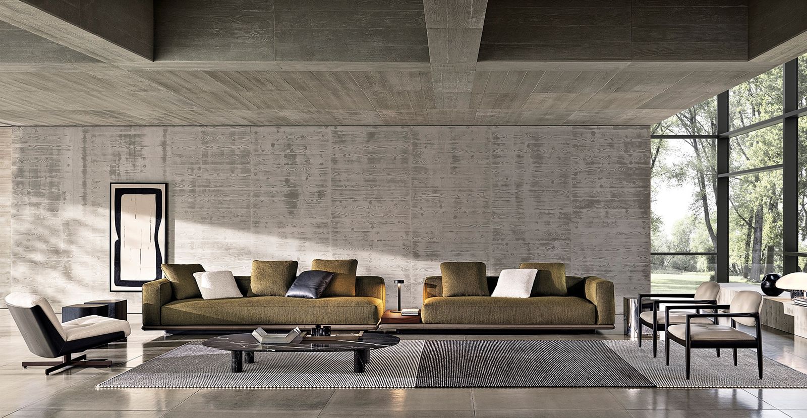 Minotti Диван Horizonte от Minotti — в интерьере