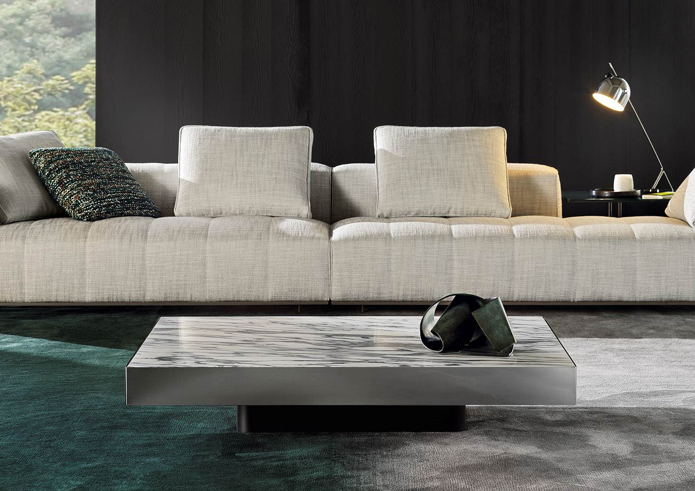Minotti Журнальный столик Solid Steel от Minotti — в интерьере