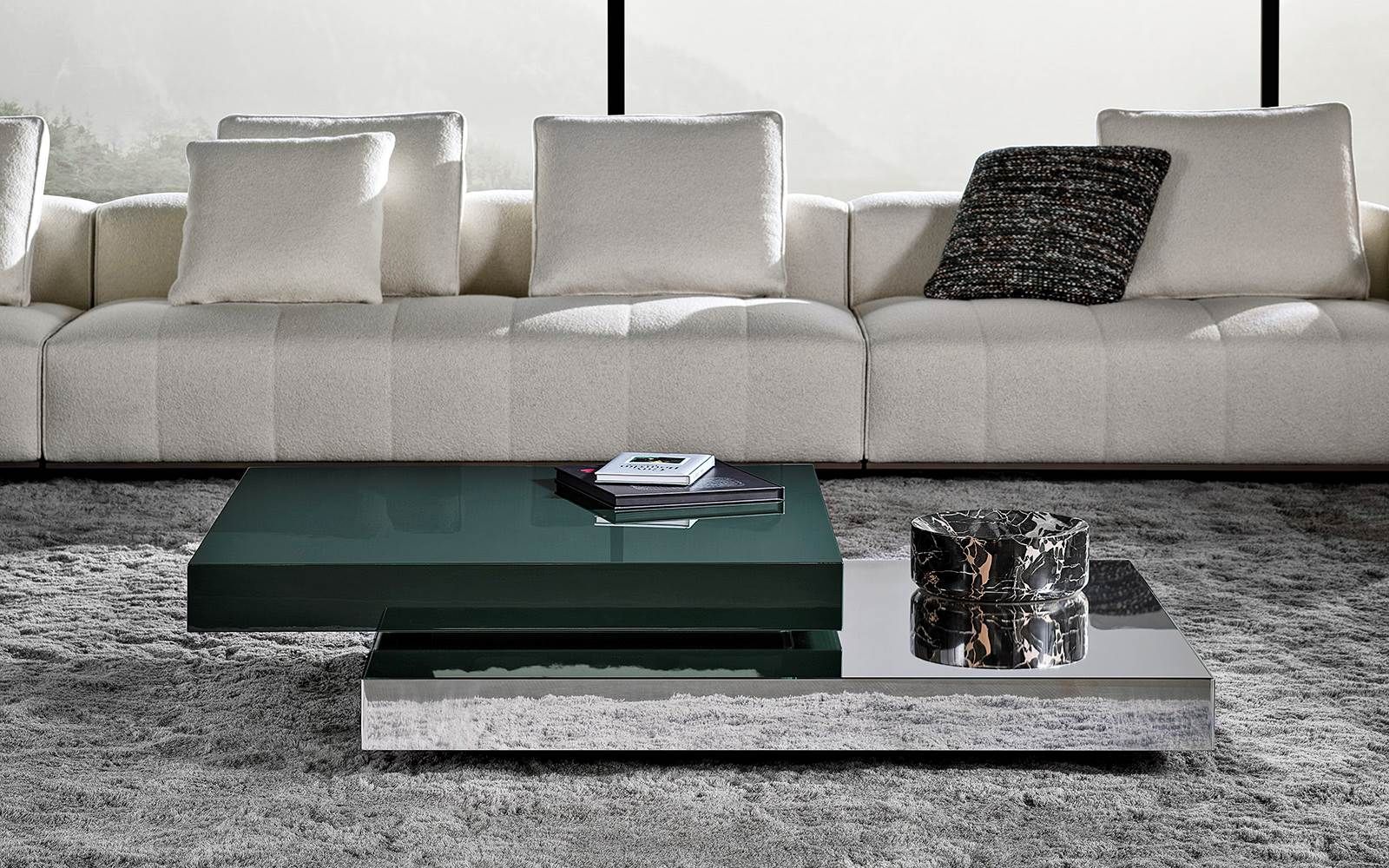 Minotti Журнальный столик Solid Steel от Minotti — в интерьере
