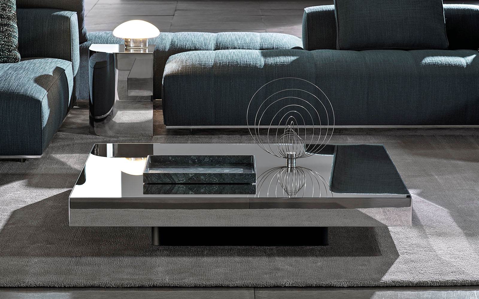 Minotti Журнальный столик Solid Steel от Minotti — в интерьере
