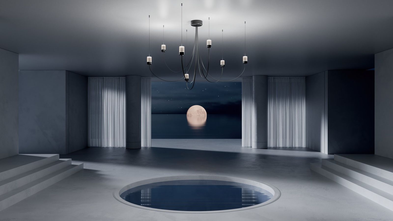 Moooi Люстра Gravity от Moooi — в интерьере
