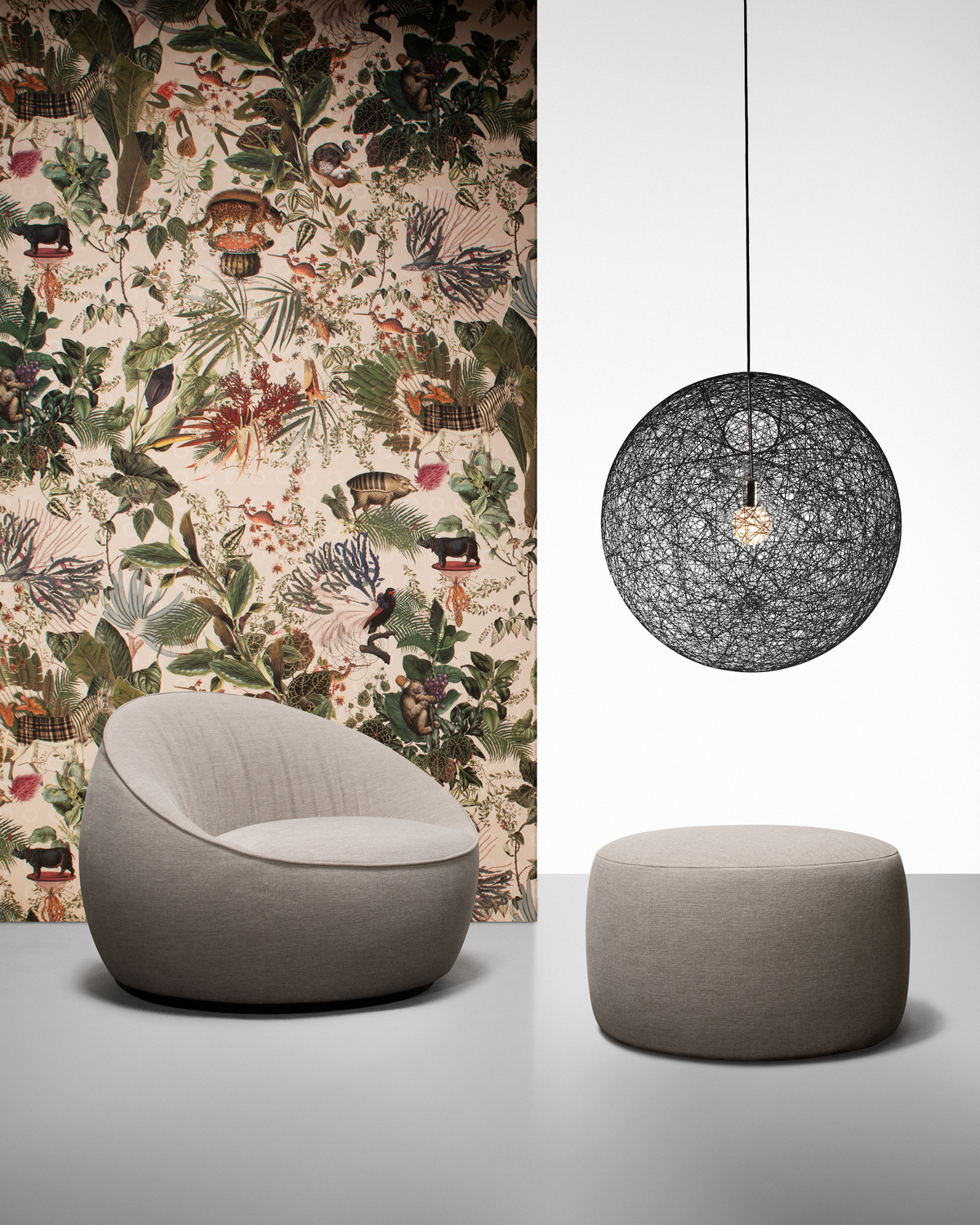 Moooi Пуф Pooof от Moooi — в интерьере