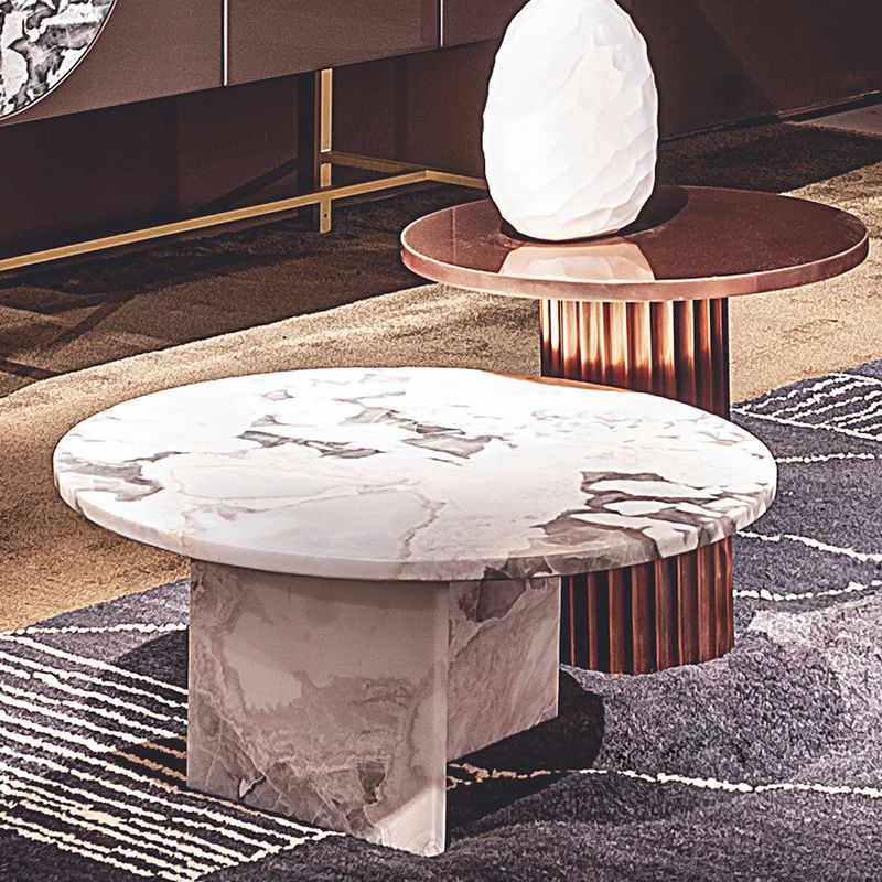 Baxter Журнальный столик Tebe Travertino white от Baxter