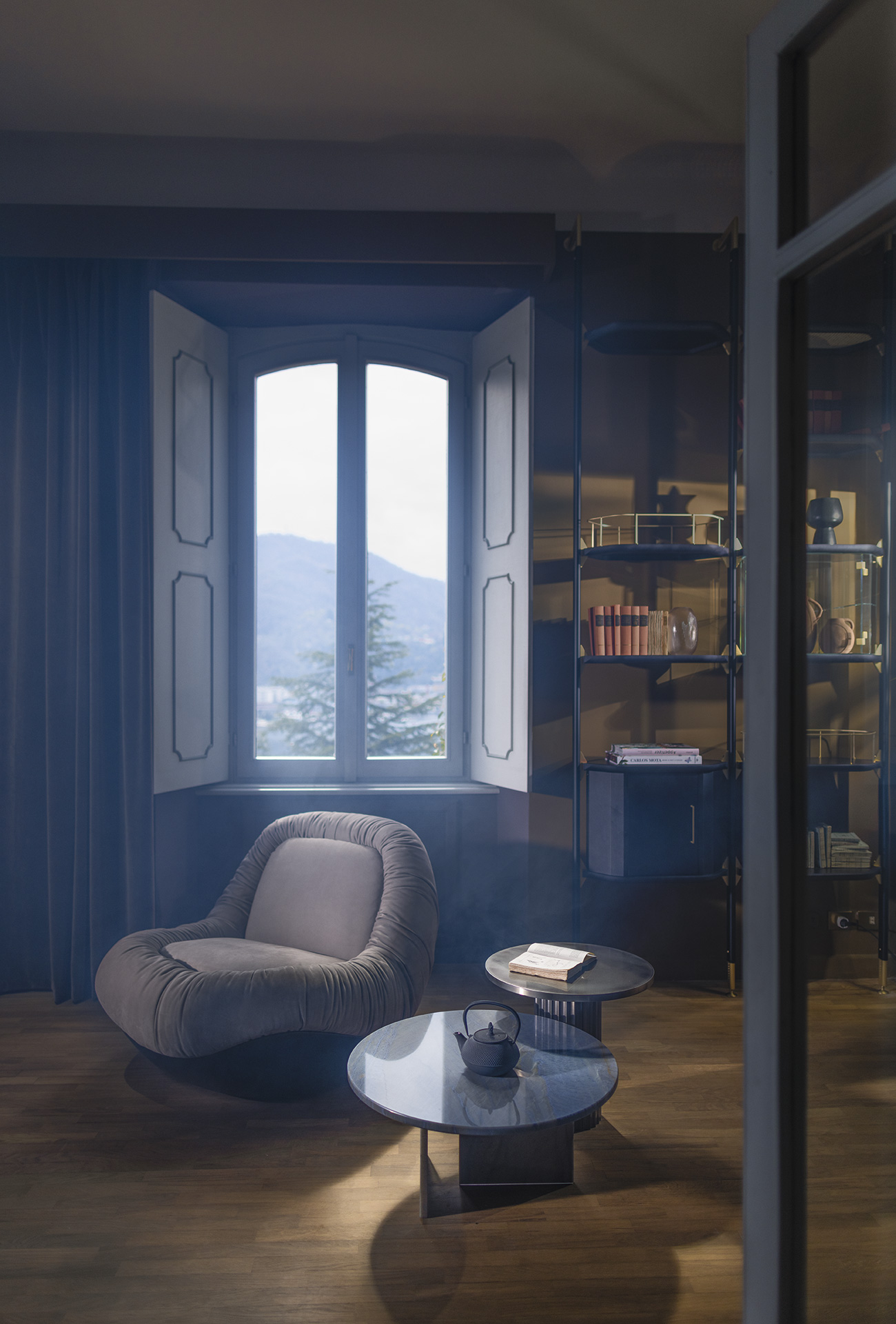 Baxter Журнальный столик Tebe Travertino white от Baxter — в интерьере
